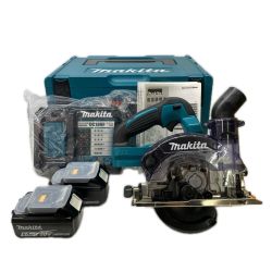 MAKITA マキタ 充電式防塵丸ノコ 125mm 未使用バッテリー×2 キャリーケース付 KS514DRGX ブルー Aランク