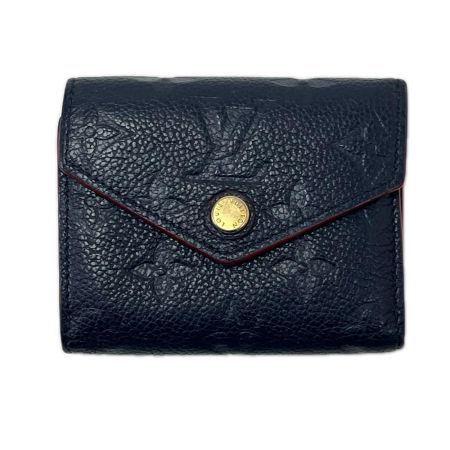 LOUIS VUITTON ルイヴィトン 三つ折り財布 ポルトフォイユ ゾエ アンプラント マリーヌルージュ M58880 ネイビー
