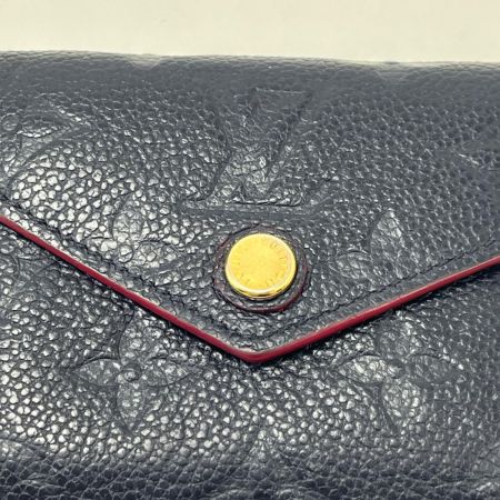 LOUIS VUITTON ルイヴィトン 三つ折り財布 ポルトフォイユ ゾエ アンプラント マリーヌルージュ M58880 ネイビー