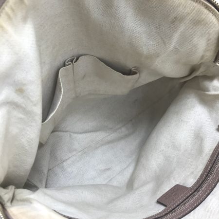 GUCCI グッチ トートバッグ 正面左ハンドル根元ちぎれ有 323673 ベージュ×ピンク