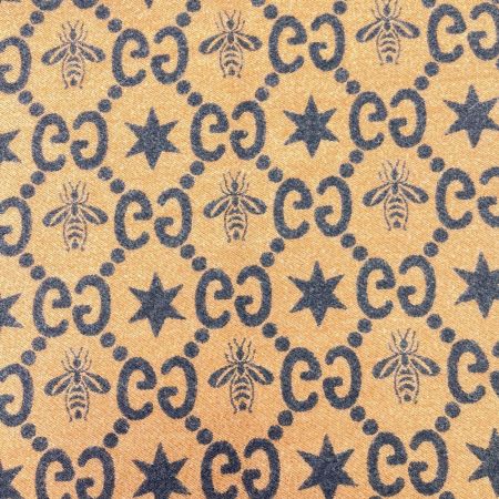 GUCCI グッチ ビー＆スター GGジャカード マフラー ブラック×ブラウン
