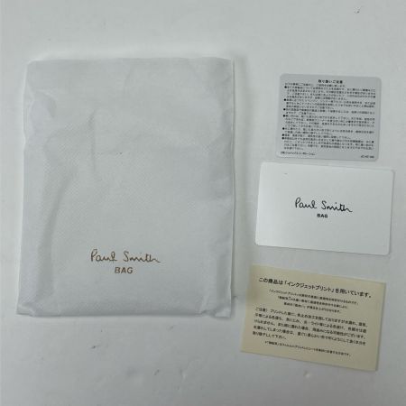 Paul Smith ポールスミス 2つ折り財布 マーケトリーストライプラビット ブラック