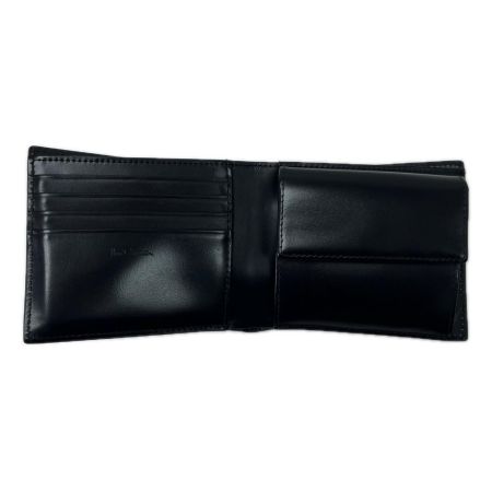 Paul Smith ポールスミス 2つ折り財布 マーケトリーストライプラビット ブラック