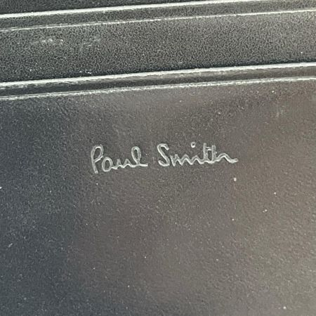 Paul Smith ポールスミス 2つ折り財布 マーケトリーストライプラビット ブラック