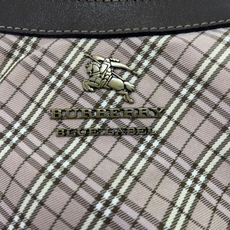 BURBERRY BLUE LABEL バーバリーブルーレーベル ショルダーバッグ ピンク×ブラウン