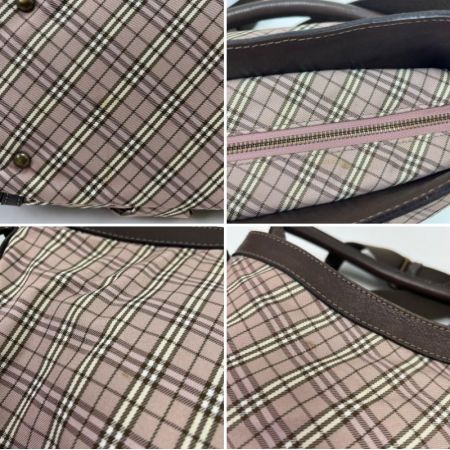 BURBERRY BLUE LABEL バーバリーブルーレーベル ショルダーバッグ ピンク×ブラウン
