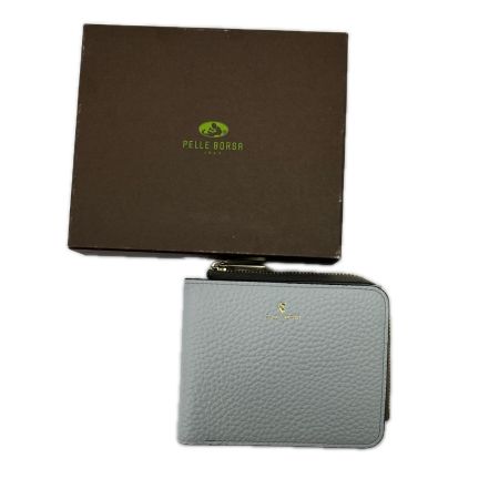 PELLE BORSA ペレボルサ 2つ折り財布  4783OW 薄水色