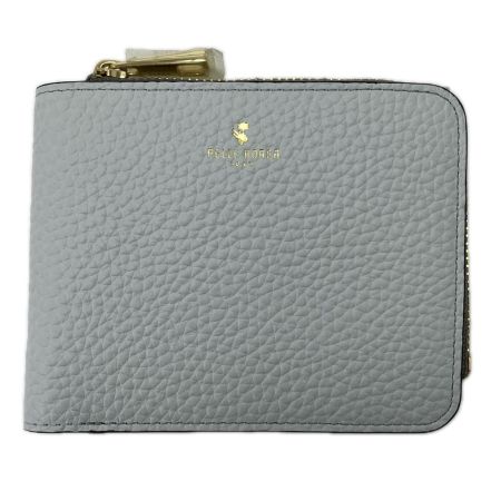 PELLE BORSA ペレボルサ 2つ折り財布  4783OW 薄水色