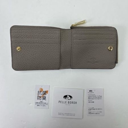 PELLE BORSA ペレボルサ 2つ折り財布  4783OW 薄水色