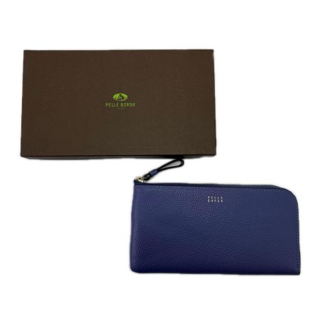 PELLE BORSA ペレボルサ L字ジップ長財布 5443VP ブルー