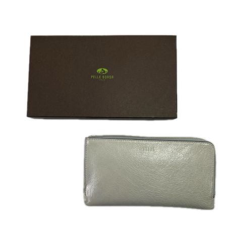 PELLE BORSA ペレボルサ L字ジップ長財布 レネットグッズ 3500IV アイボリー