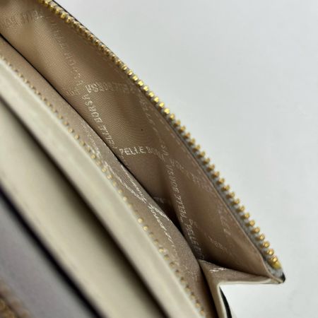 PELLE BORSA ペレボルサ L字ジップ長財布 レネットグッズ 3500IV アイボリー