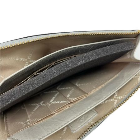 PELLE BORSA ペレボルサ L字ジップ長財布 レネットグッズ 3500IV アイボリー