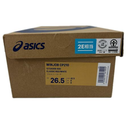 asics アシックス アシックス ウィンジョブ CP210 クラシックレッド×ホワイト 26.5cm CP210