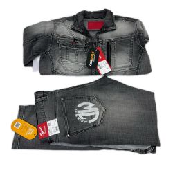 JAWIN  ストレッチジャンパー(L) カーゴパンツ(82SIZE) 2点セット ブリーチブラック  53000 53002 Sランク