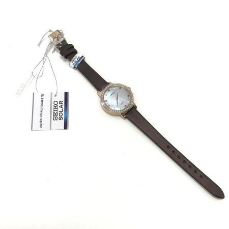 SEIKO セイコー 腕時計 ソーラー充電 スワロフスキー V115-0DC0