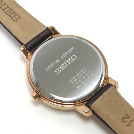 SEIKO セイコー 腕時計 ソーラー充電 スワロフスキー V115-0DC0