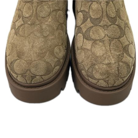 COACH コーチ ショートブーツ シグネチャー 24.0cm CCH12 ブラウン