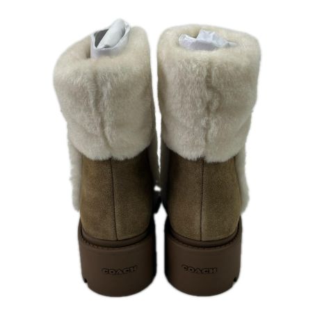 COACH コーチ ショートブーツ シグネチャー 24.0cm CCH12 ブラウン