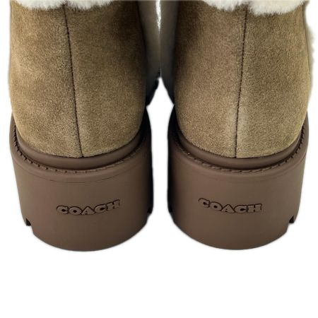 COACH コーチ ショートブーツ シグネチャー 24.0cm CCH12 ブラウン