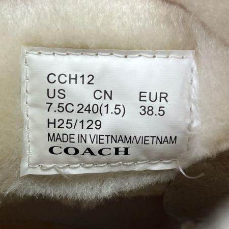 COACH コーチ ショートブーツ シグネチャー 24.0cm CCH12 ブラウン