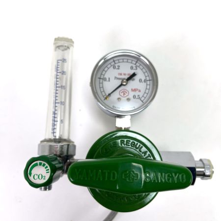 ヤマト産業 ヒーター付炭酸用調整器 流量計付 YR-507F