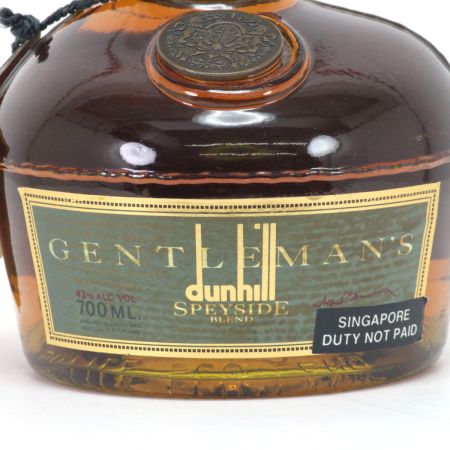 dunhill whisky ダンヒルウィスキー スペイサイド ブレンドウイスキー ジェントルマン 700ml 43度 未開栓