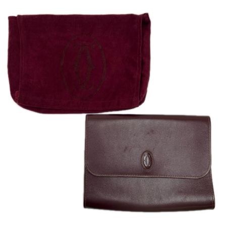 Cartier カルティエ クラッチバッグ マストライン ボルドー