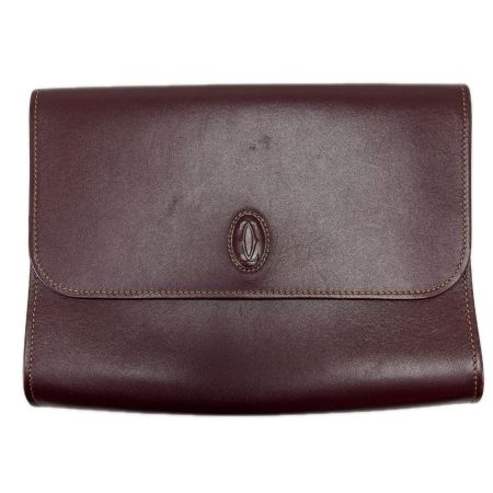 Cartier カルティエ クラッチバッグ マストライン ボルドー