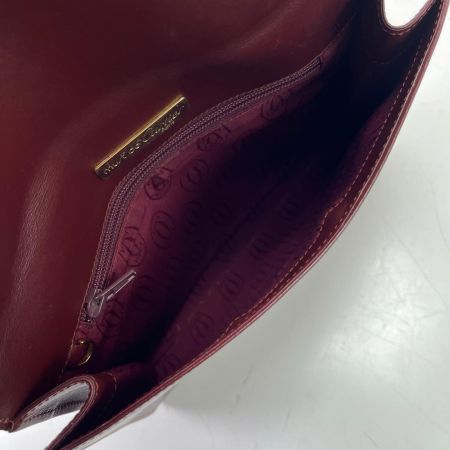 Cartier カルティエ クラッチバッグ マストライン ボルドー