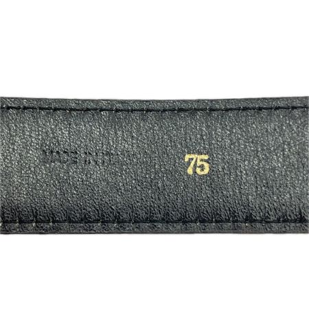 CELINE セリーヌ ホースキャリッジ（馬車金具）レザーベルト 64~67cm ブラック