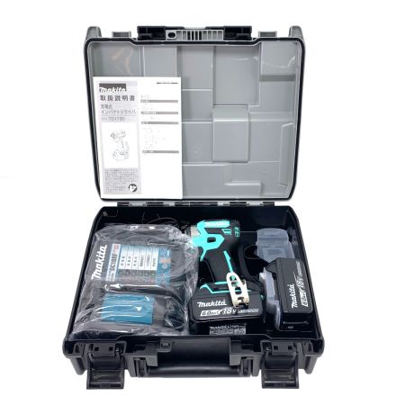 Makita マキタ  充電式インパクトドライバ TD173DGXTB 限定色 ターコイズブルー 18V 6.0Ah
