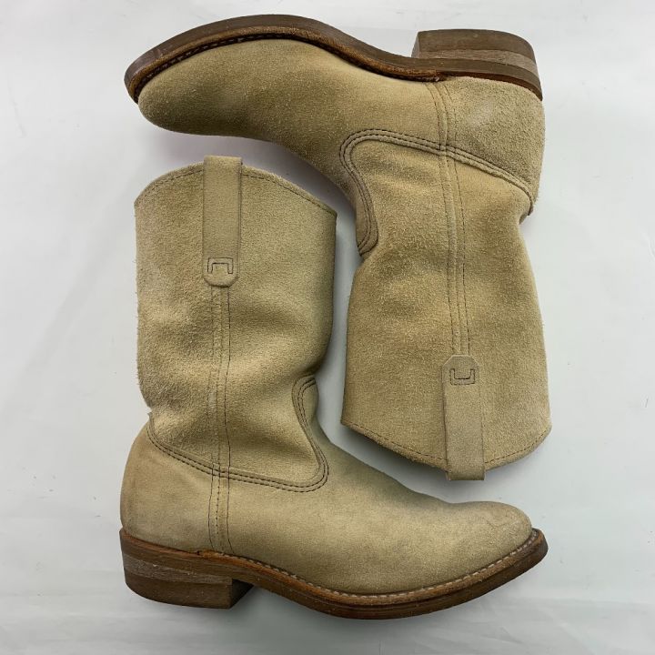 RED WING レッドウィング ペコスブーツ 9 1/2 E 8156 ベージュ｜中古 