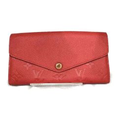  LOUIS VUITTON ルイヴィトン ポルトフォイユ・サラ　モノグラムアンプラント M61181 レッド Aランク