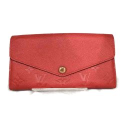 ▽▽ LOUIS VUITTON ルイヴィトン ポルトフォイユ・サラ　モノグラムアンプラント M61181 レッド Aランク