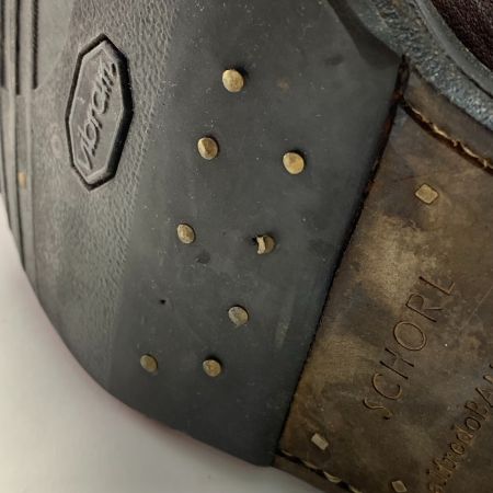  SCHORL SCHORL×alfredo BANNISTER ショール×アルフレッドバニスター　レザーブーツ ブラウン サイズ44