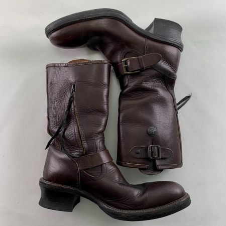  SCHORL SCHORL×alfredo BANNISTER ショール×アルフレッドバニスター　レザーブーツ ブラウン サイズ44