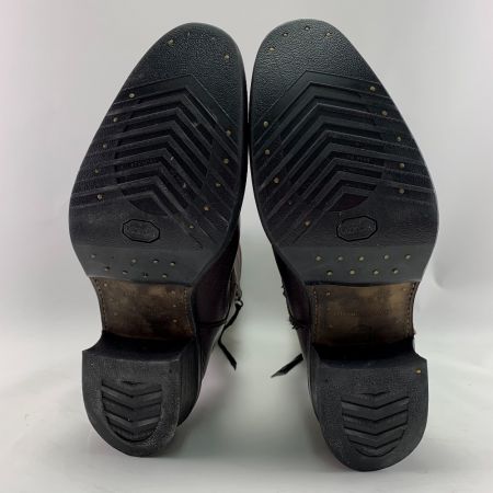  SCHORL SCHORL×alfredo BANNISTER ショール×アルフレッドバニスター　レザーブーツ ブラウン サイズ44