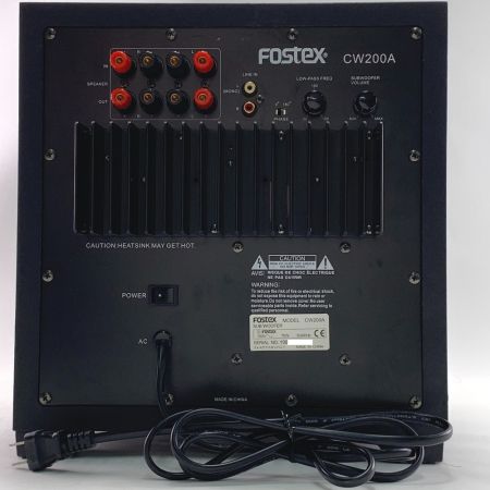 【中古】 fostex アクティブ・サブウーハー CW200A ジャンク品