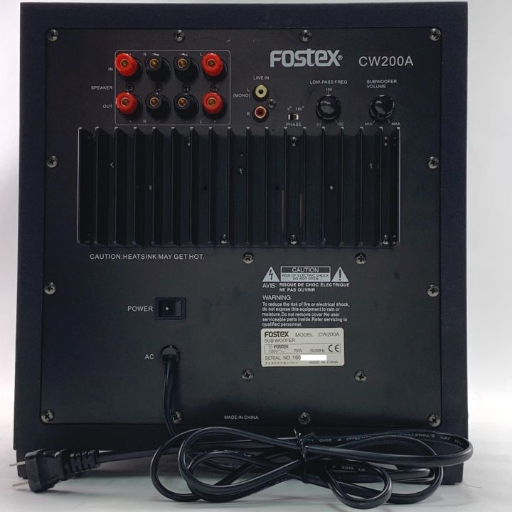 fostex アクティブ・サブウーハー CW200A ジャンク品 センターへこみ有り｜中古｜なんでもリサイクルビッグバン