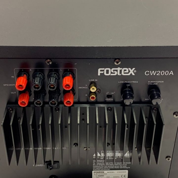 fostex アクティブ・サブウーハー CW200A ジャンク品 センターへこみ有り｜中古｜なんでもリサイクルビッグバン