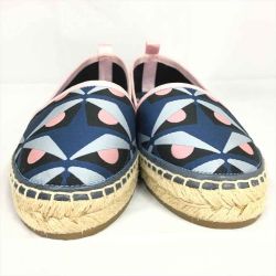 ▽▽ FENDI フェンディ モンスター エスパドリーユ スリッポン 36 1/2 23.5cm ブルー Bランク