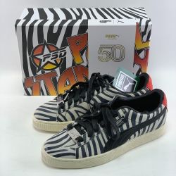 ▽▽ PUMA プーマ ×ポール・スタンレー　スウェード クラシック  366288 01 ブラック Aランク