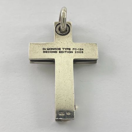  Dr.MONROE メッセージクロスペンダントトップ　SV925 / K18コンビタイプ FC-124
