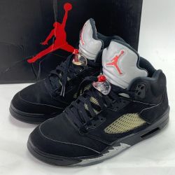 ▽▽ NIKE ナイキ AIR JORDAN 5 RETRO OG エアジョーダン 5 レトロ OG 845035-003 ブラック 26cm Cランク