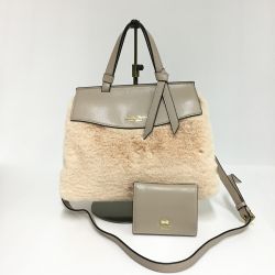 ▽▽ Samantha Thavasa サマンサタバサ Petit Choice プチチョイス 2Wayバッグ ベージュ Aランク