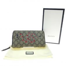 中古】 GUCCI グッチ 二つ折り長財布 16SS ブルームス 408811 ブラック