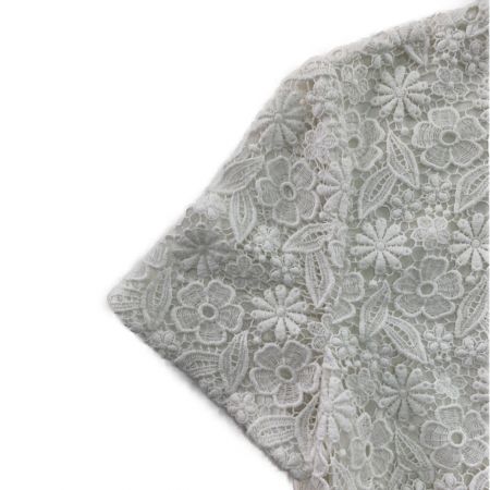  AUSTINREED オースチンリード 総レースブラウス 半袖 SIZE38 ホワイト