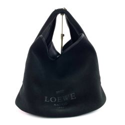 ▽▽ LOEWE ロエベ ヘリテージ　スエード　ハンドバッグ 320.61.B27 ブラック Bランク