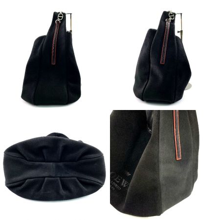  LOEWE ロエベ ヘリテージ　スエード　ハンドバッグ 320.61.B27 ブラック